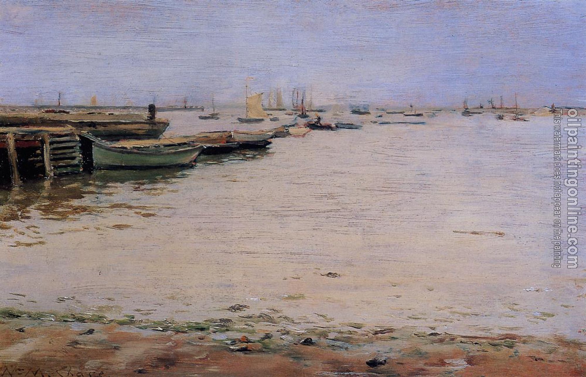 Chase, William Merritt - Gowanus Bay aka Misty Day Gowanus Bay